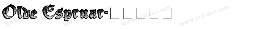 Olde Espruar字体转换